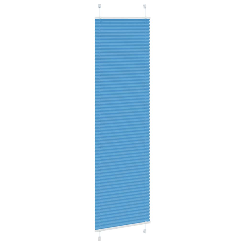 Plissee Blau 55x200 cm Stoffbreite 54,4 cm Polyester