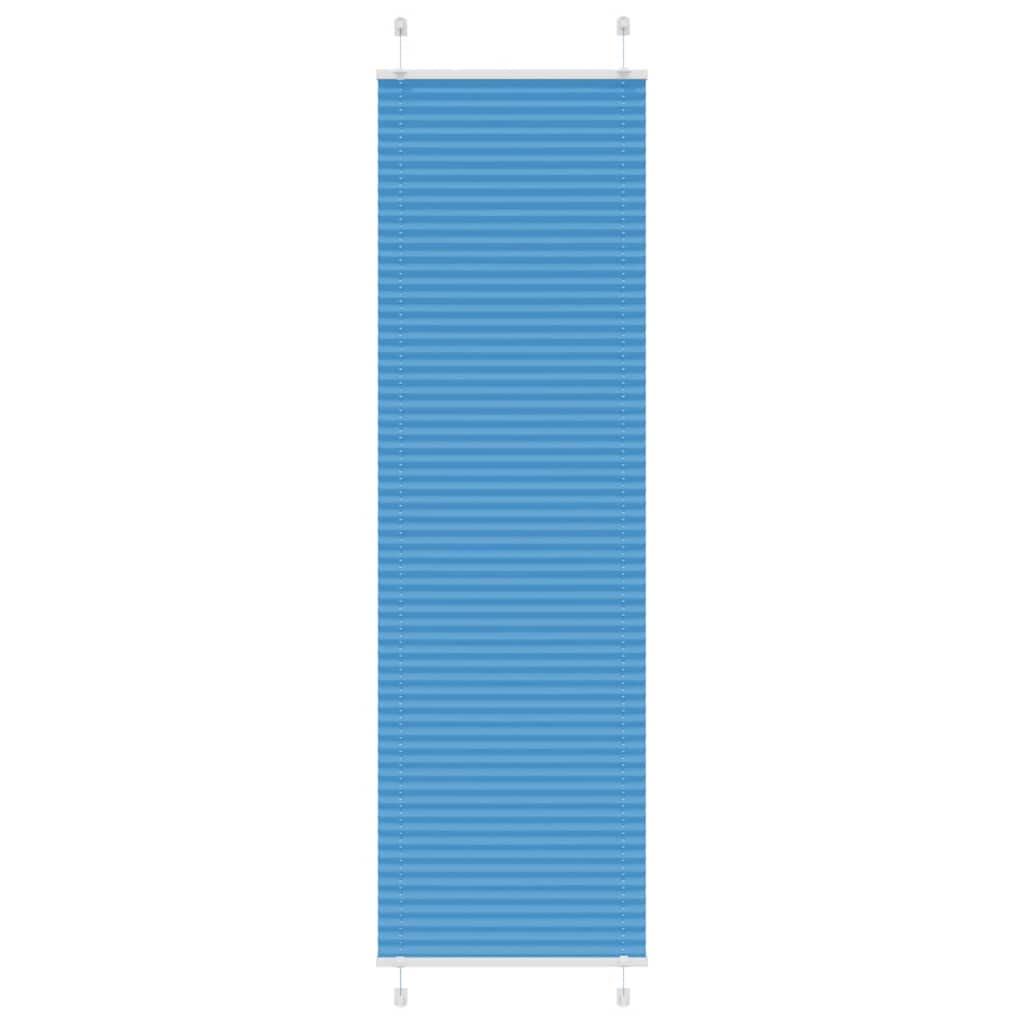 Plissee Blau 60x200 cm Stoffbreite 59,4 cm Polyester