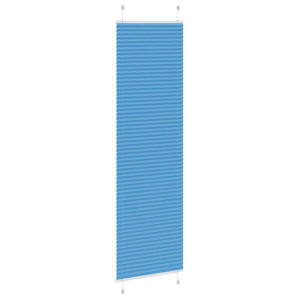 Plissee Blau 60x200 cm Stoffbreite 59,4 cm Polyester