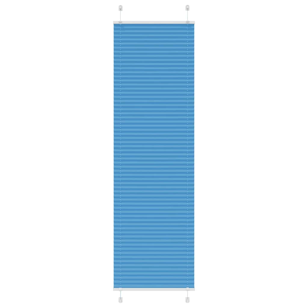 Plissee Blau 65x200 cm Stoffbreite 64,4 cm Polyester