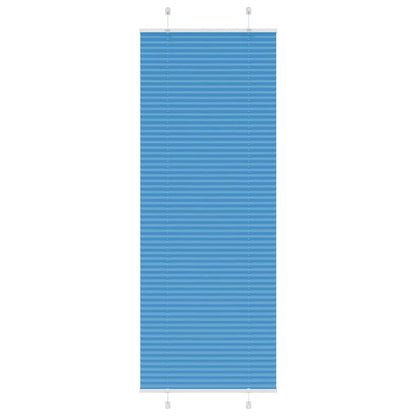 Plissee Blau 75x200 cm Stoffbreite 74,4 cm Polyester