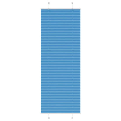 Plissee Blau 80x200 cm Stoffbreite 79,4 cm Polyester