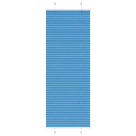 Plissee Blau 80x200 cm Stoffbreite 79,4 cm Polyester