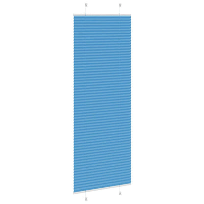 Plissee Blau 80x200 cm Stoffbreite 79,4 cm Polyester