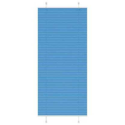 Plissee Blau 85x200 cm Stoffbreite 84,4 cm Polyester