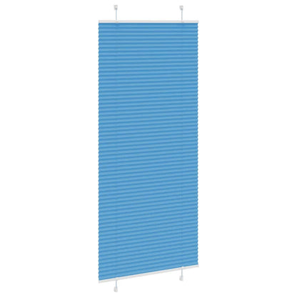 Plissee Blau 90x200 cm Stoffbreite 89,4 cm Polyester
