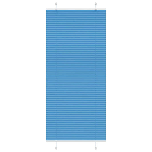 Plissee Blau 100x200 cm Stoffbreite 99,4 cm Polyester