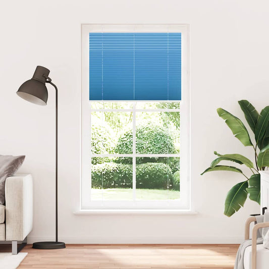Plissee Blau 100x200 cm Stoffbreite 99,4 cm Polyester