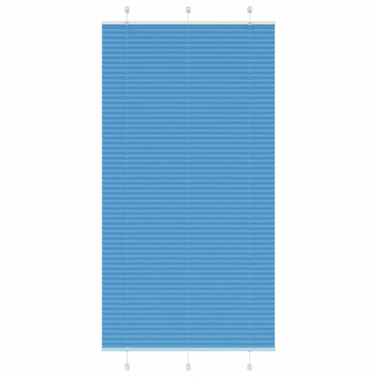 Plissee Blau 105x200 cm Stoffbreite 104,4 cm Polyester
