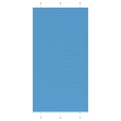 Plissee Blau 110x200 cm Stoffbreite 109,4 cm Polyester