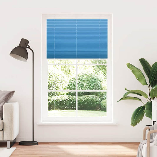 Plissee Blau 115x200 cm Stoffbreite 114,4 cm Polyester