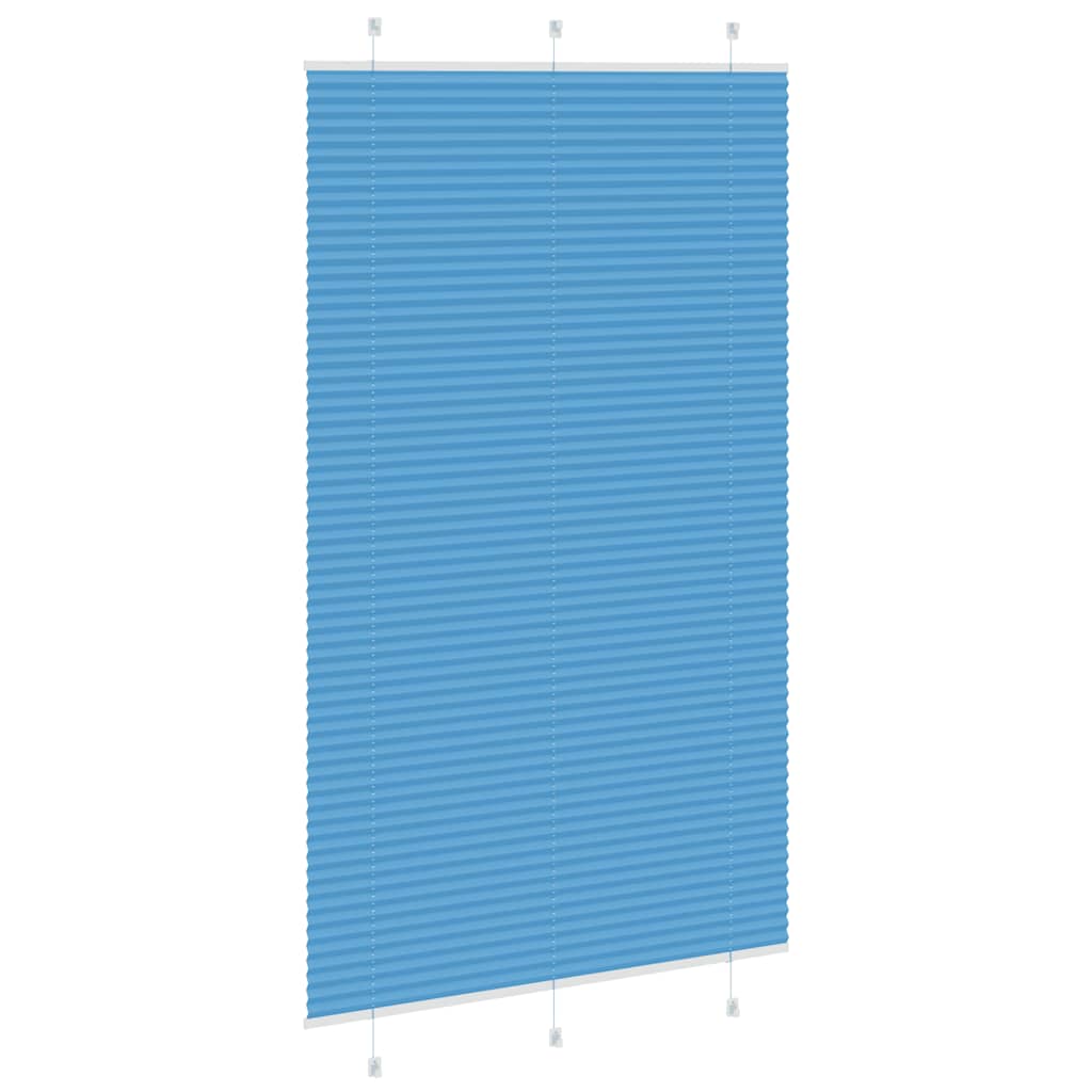 Plissee Blau 115x200 cm Stoffbreite 114,4 cm Polyester