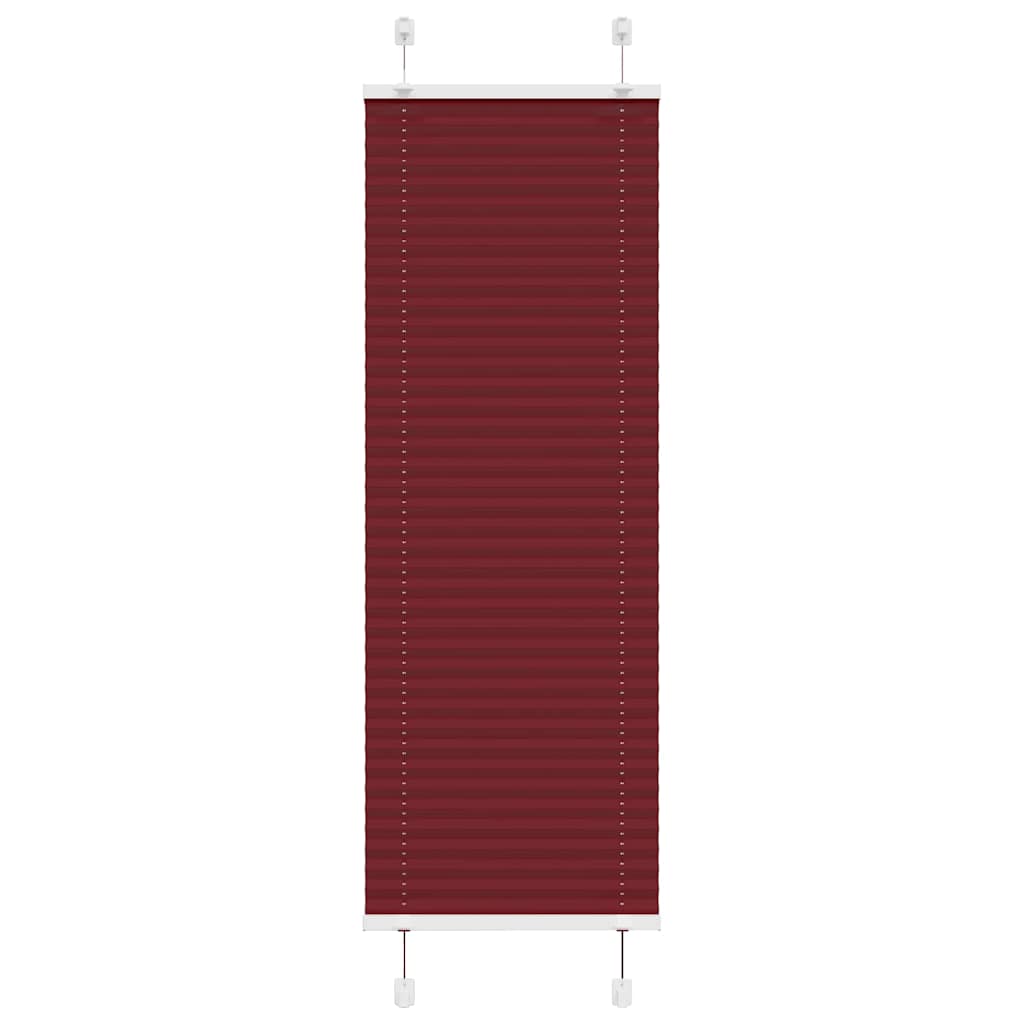 Plissee Bordeauxrot 40x100 cm Stoffbreite 39,4 cm Polyester