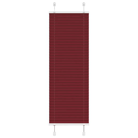 Plissee Bordeauxrot 40x100 cm Stoffbreite 39,4 cm Polyester