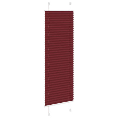 Plissee Bordeauxrot 40x100 cm Stoffbreite 39,4 cm Polyester