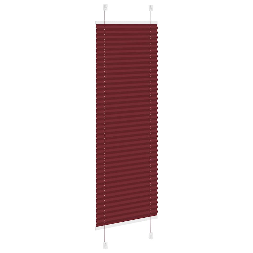 Plissee Bordeauxrot 45x100 cm Stoffbreite 44,4 cm Polyester