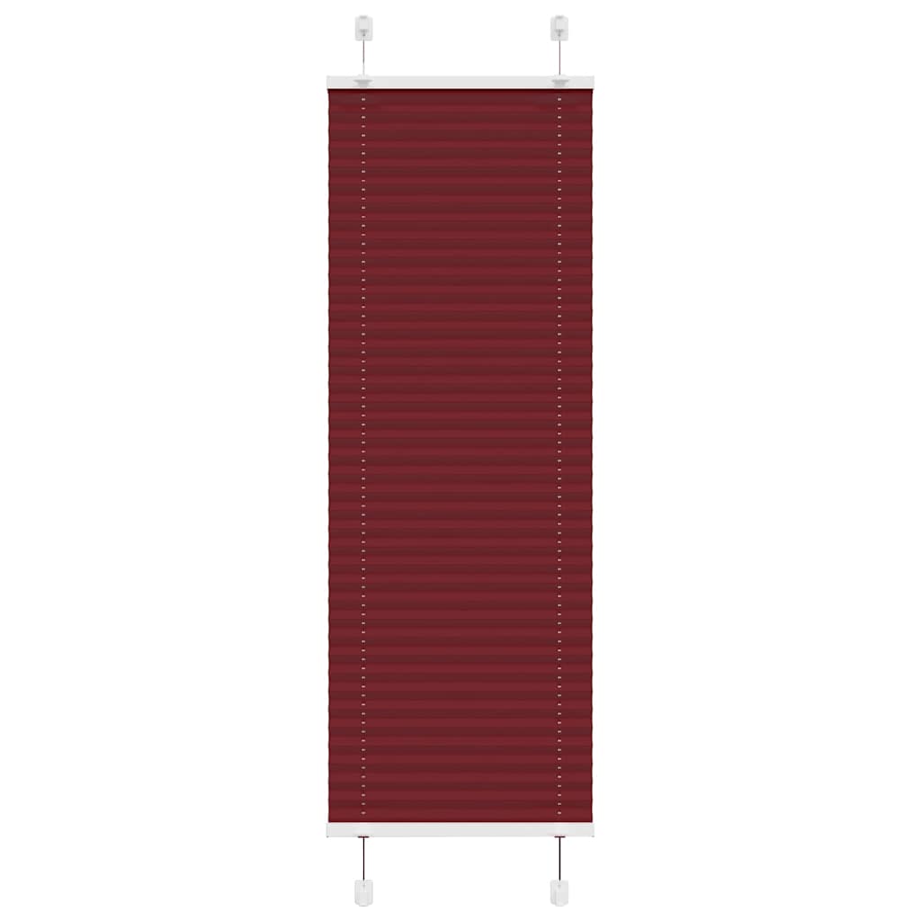 Plissee Bordeauxrot 50x100 cm Stoffbreite 49,4 cm Polyester
