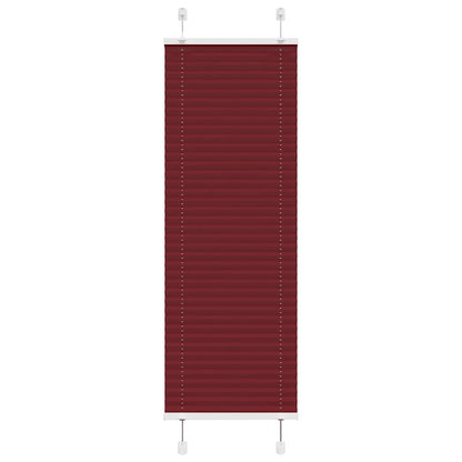 Plissee Bordeauxrot 50x100 cm Stoffbreite 49,4 cm Polyester