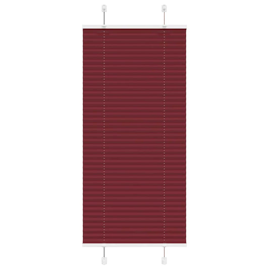 Plissee Bordeauxrot 55x100 cm Stoffbreite 54,4 cm Polyester