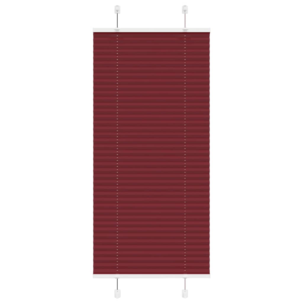 Plissee Bordeauxrot 60x100 cm Stoffbreite 59,4 cm Polyester