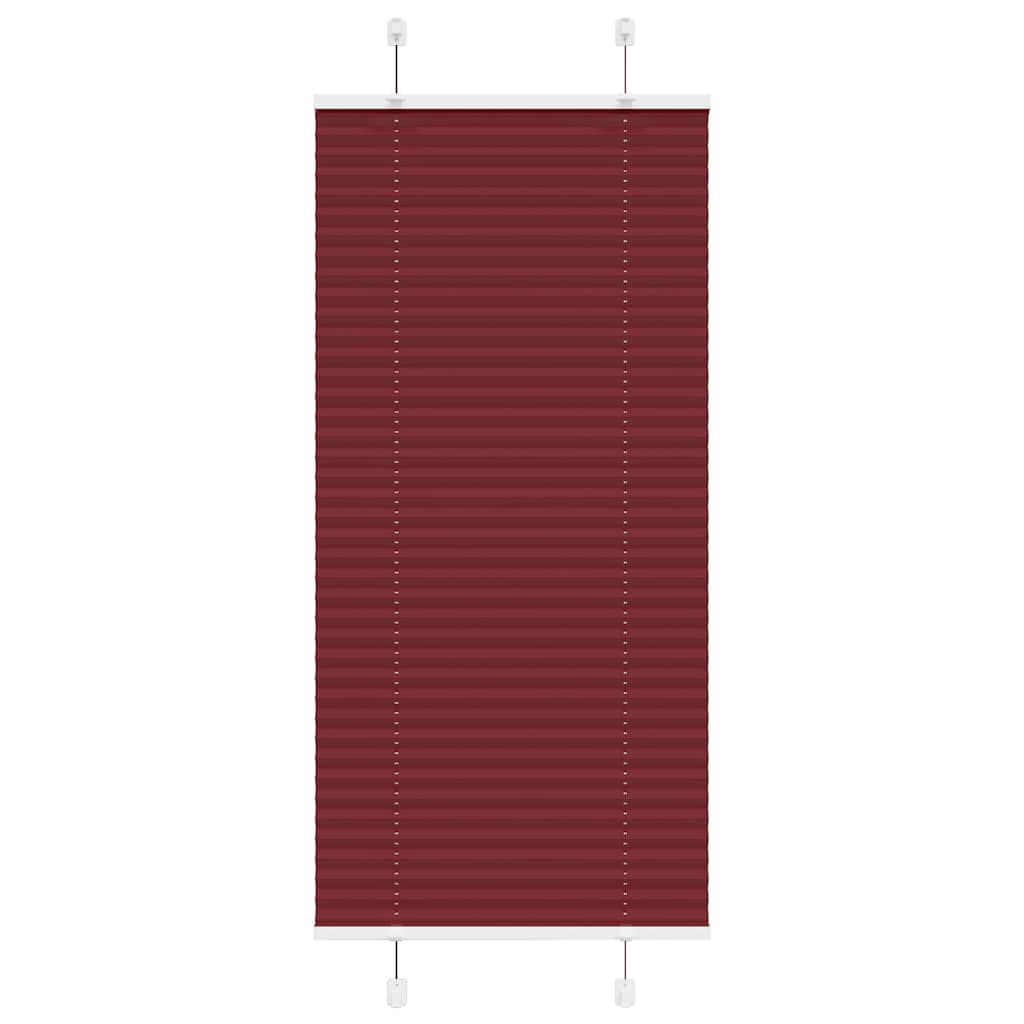 Plissee Bordeauxrot 65x100 cm Stoffbreite 64,4 cm Polyester