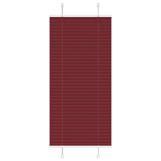 Plissee Bordeauxrot 65x100 cm Stoffbreite 64,4 cm Polyester