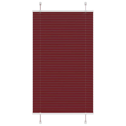Plissee Bordeauxrot 70x100 cm Stoffbreite 69,4 cm Polyester