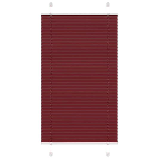 Plissee Bordeauxrot 70x100 cm Stoffbreite 69,4 cm Polyester
