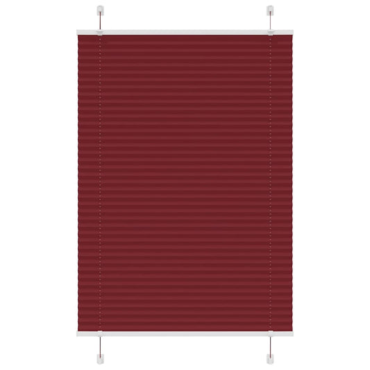 Plissee Bordeauxrot 90x100 cm Stoffbreite 89,4 cm Polyester