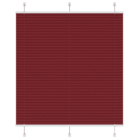Plissee Bordeauxrot 115x100 cm Stoffbreite 114,4 cm Polyester