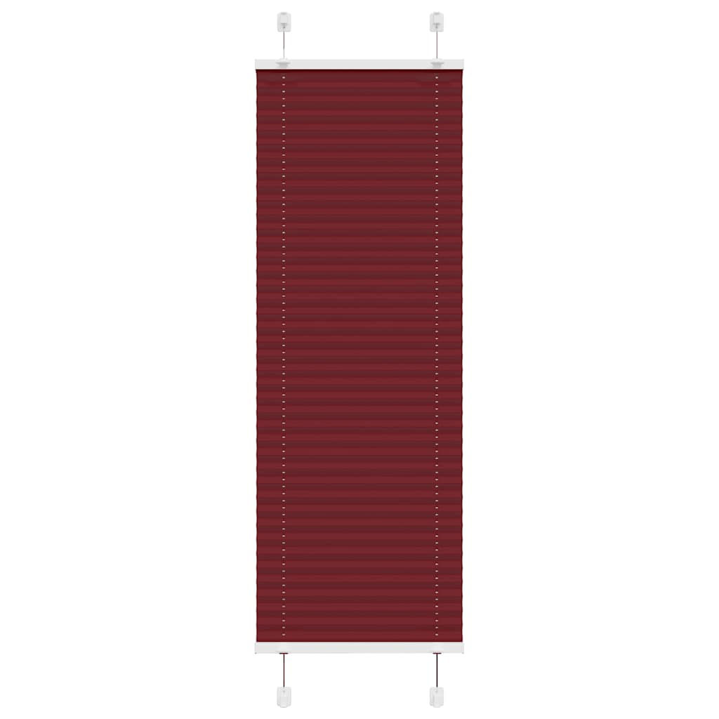 Plissee Bordeauxrot 40x150 cm Stoffbreite 39,4 cm Polyester