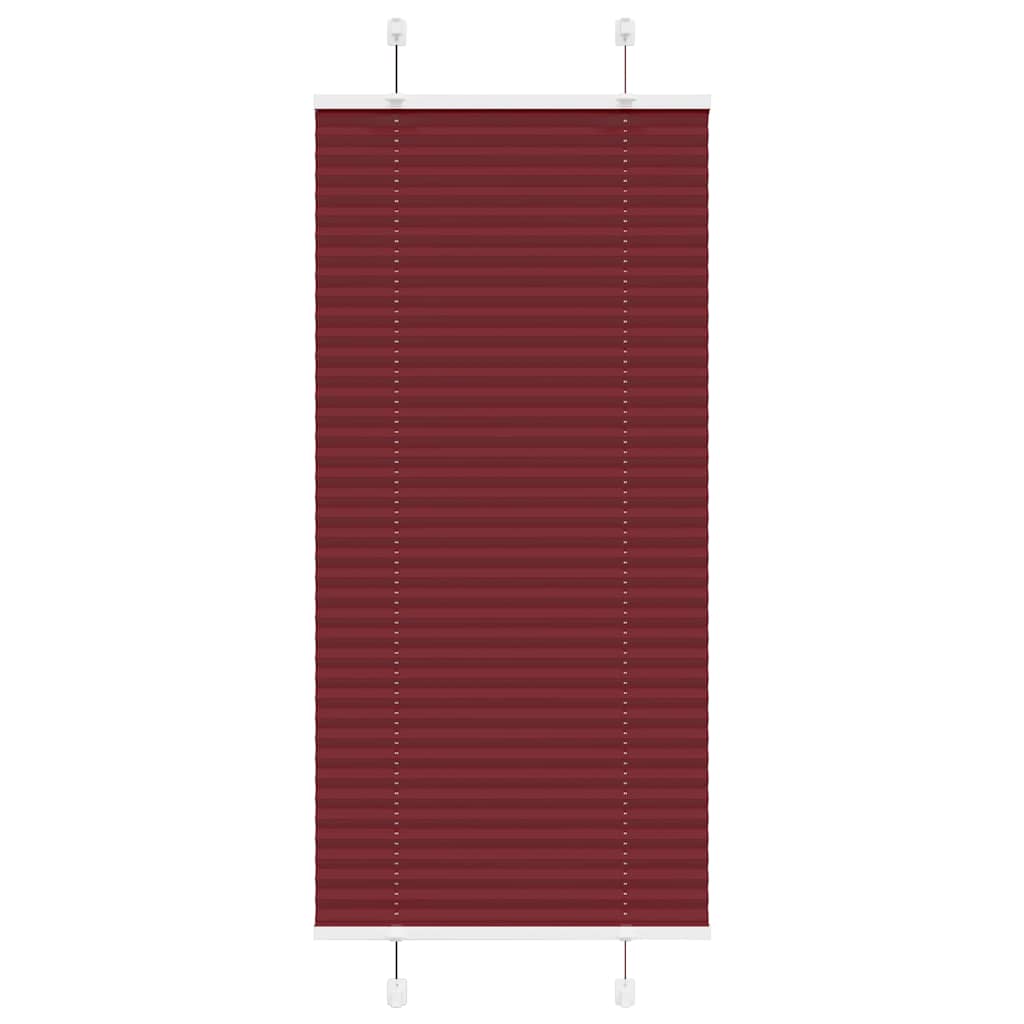 Plissee Bordeauxrot 55x150 cm Stoffbreite 54,4 cm Polyester