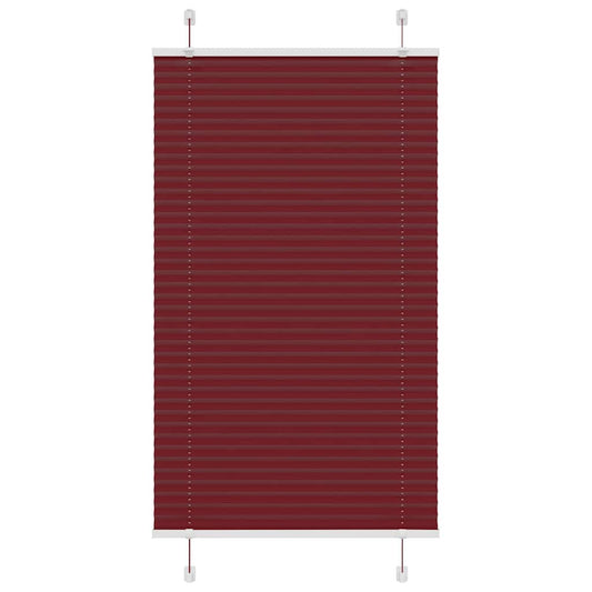 Plissee Bordeauxrot 75x150 cm Stoffbreite 74,4 cm Polyester
