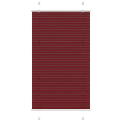Plisseret Bordeaux Rød 80x150 cm Stof Bredde 79,4 cm Polyester
