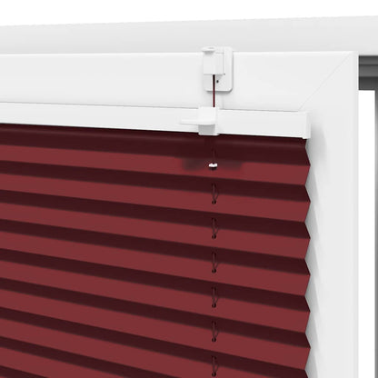 Plisseret Bordeaux Rød 80x150 cm Stof Bredde 79,4 cm Polyester