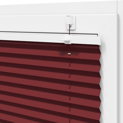 Plisseret Bordeaux Rød 80x150 cm Stof Bredde 79,4 cm Polyester