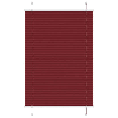 Plissee Bordeauxrot 90x150 cm Stoffbreite 89,4 cm Polyester