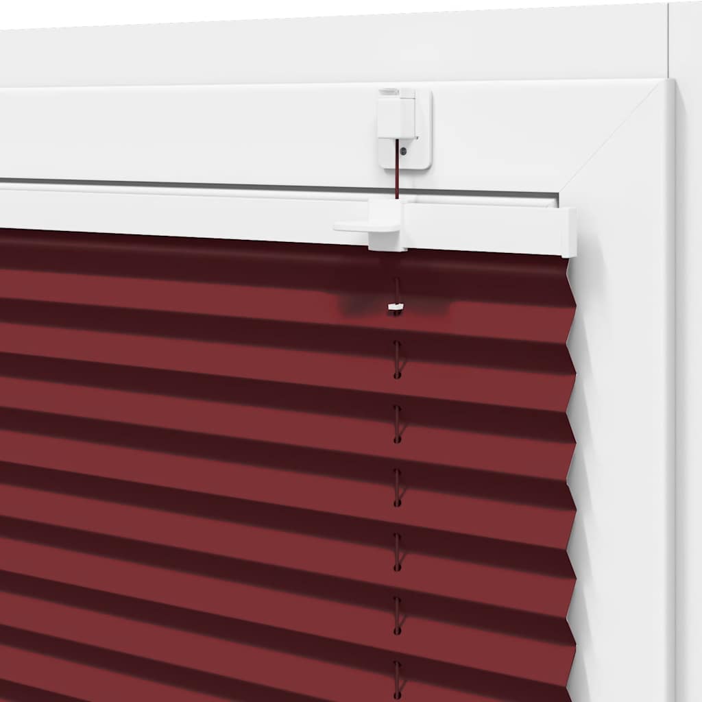 Plissee Bordeauxrot 90x150 cm Stoffbreite 89,4 cm Polyester