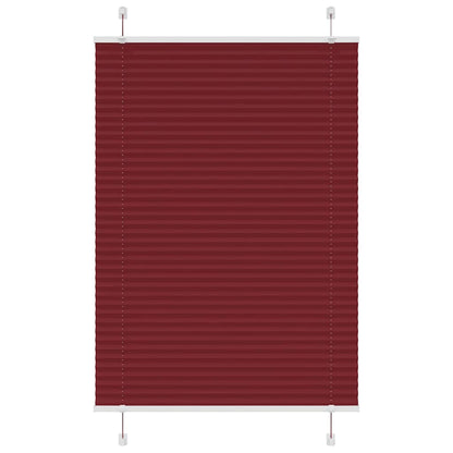 Plissee Bordeauxrot 100x150 cm Stoffbreite 99,4 cm Polyester
