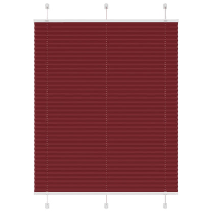 Plisseret Bordeaux Rød 105x150 cm Stofbredde 104,4 cm Polyester