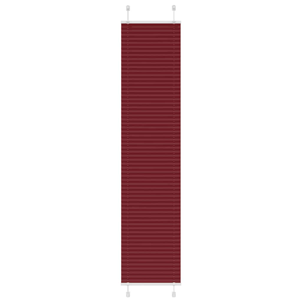 Plissee Bordeauxrot 45x200 cm Stoffbreite 44,4 cm Polyester