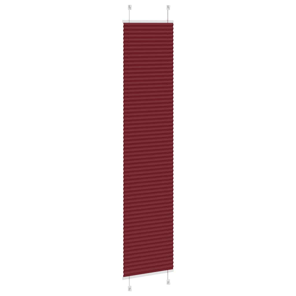Plissee Bordeauxrot 45x200 cm Stoffbreite 44,4 cm Polyester