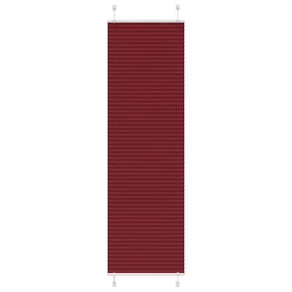 Plissee Bordeauxrot 60x200 cm Stoffbreite 59,4 cm Polyester