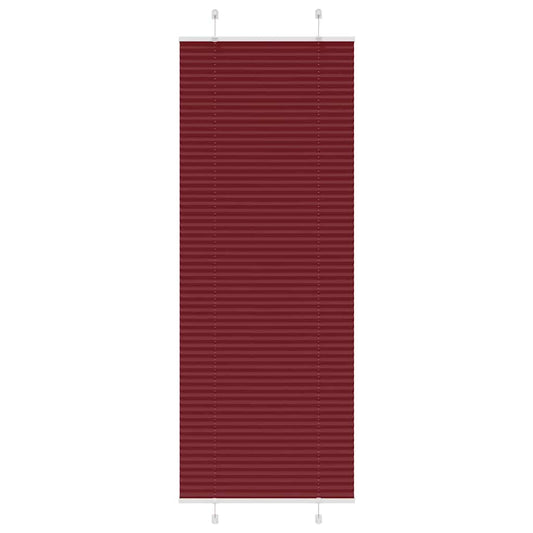 Plissee Bordeauxrot 70x200 cm Stoffbreite 69,4 cm Polyester