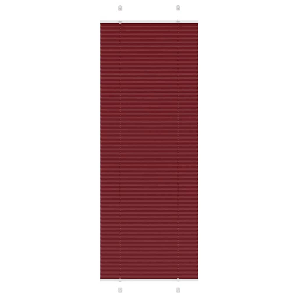 Plissee Bordeauxrot 75x200 cm Stoffbreite 74,4 cm Polyester