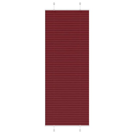 Plissee Bordeauxrot 75x200 cm Stoffbreite 74,4 cm Polyester