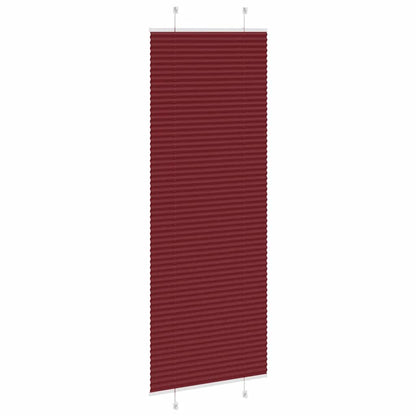 Plissee Bordeauxrot 75x200 cm Stoffbreite 74,4 cm Polyester
