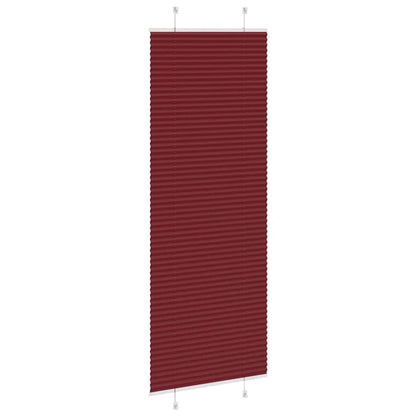 Plissee Bordeauxrot 80x200 cm Stoffbreite 79,4 cm Polyester