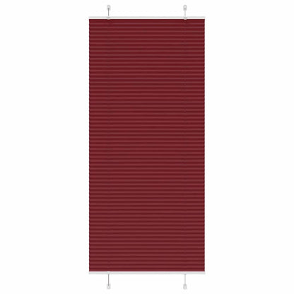 Plissee Bordeauxrot 85x200 cm Stoffbreite 84,4 cm Polyester