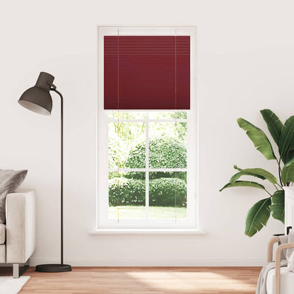 Plissee Bordeauxrot 95x200 cm Stoffbreite 94,4 cm Polyester